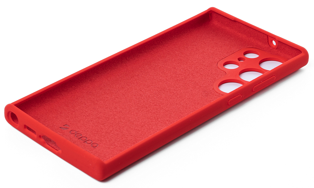 Чехол Deppa Liquid Silicone Pro для Galaxy S23 Ultra Красный 88372 - фото 3