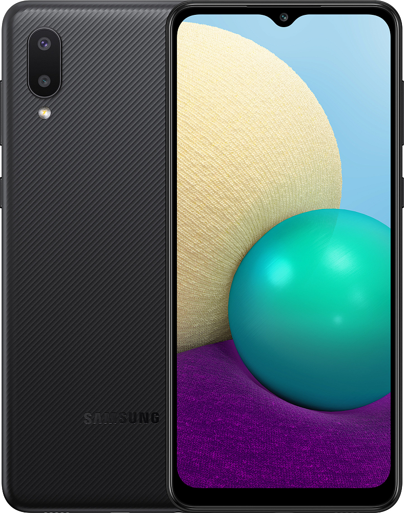 

Смартфон Samsung, Черный, Galaxy A02 32 ГБ черный