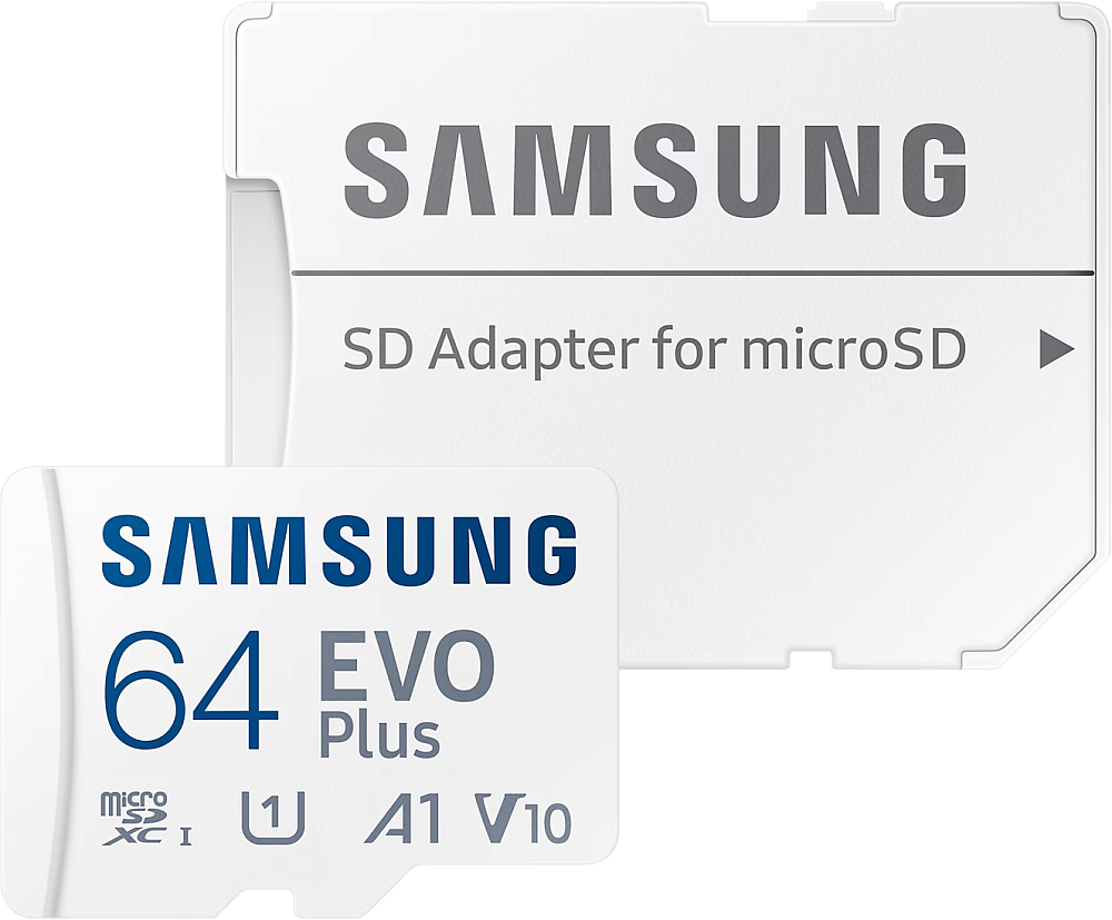 Карта памяти Samsung MicroSDXC 64Гб EVO Plus CL10 с адаптером белый фото 4