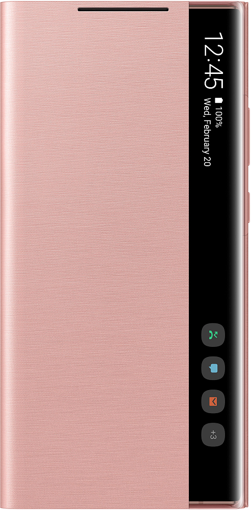 Чехол-книжка Samsung Smart Clear View Cover для Galaxy Note20 Ultra бронза