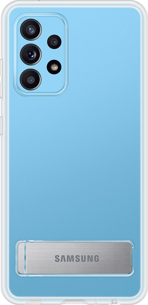 Чехол Samsung Clear Standing Cover для Galaxy A52 прозрачный EF-JA525CTEGRU - фото 3