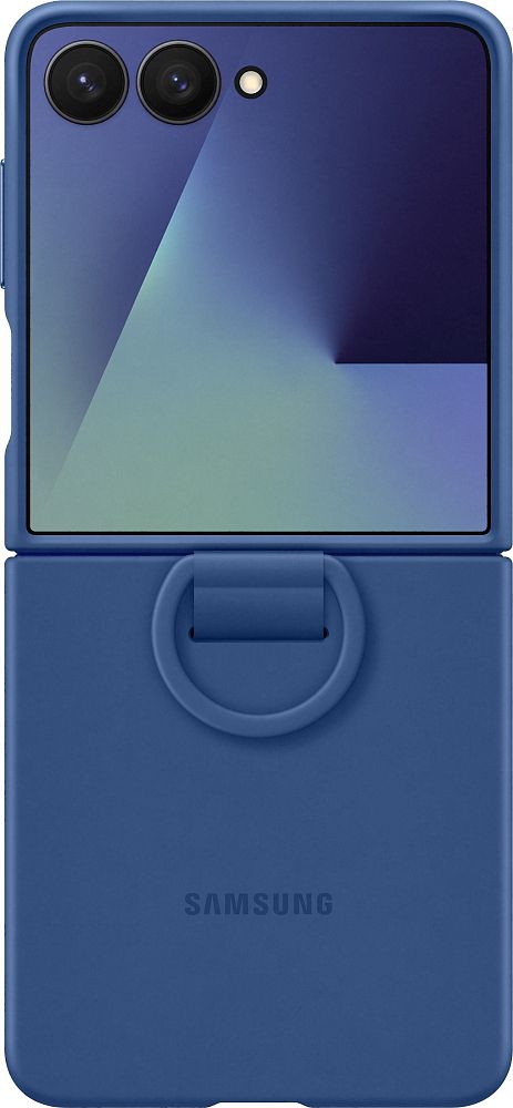 

Чехол Samsung Ring Case для Z Flip7 синий, Ring Case для Z Flip7 синий