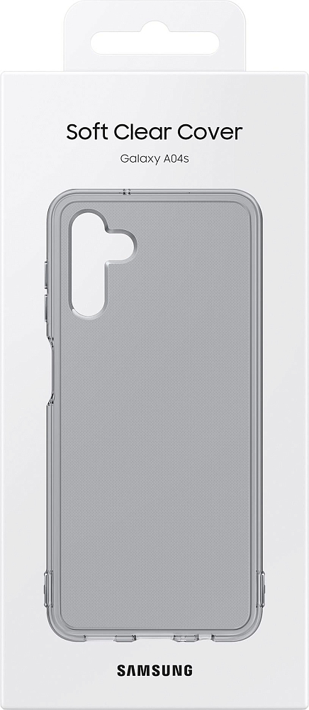 Чехол Samsung Soft Clear Cover для Galaxy A04s черный EF-QA047TBEGRU - фото 6