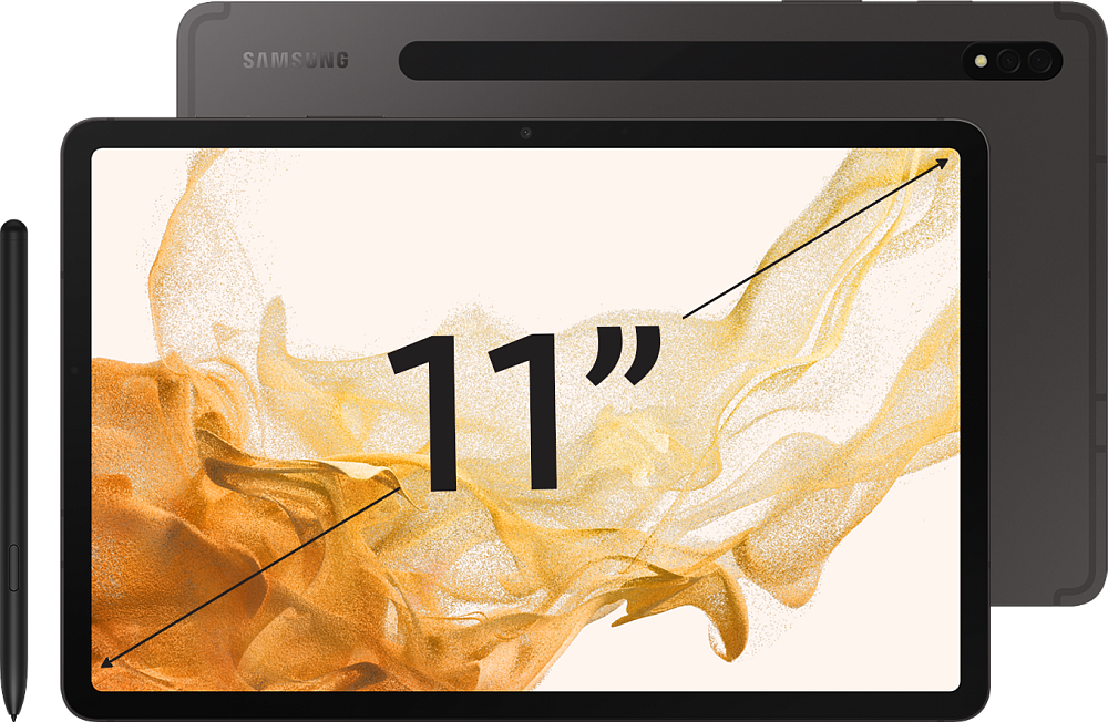 Планшет Samsung Galaxy Tab S8 LTE 256 ГБ графит (SM-X706BZABGLB) SM-X706BZABGLB Galaxy Tab S8 LTE 256 ГБ графит (SM-X706BZABGLB) - фото 1