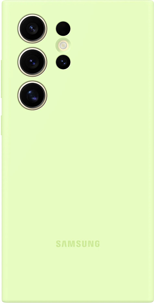 

Чехол Samsung Silicone Case S24 Ultra лайм, Silicone Case S24 Ultra лайм