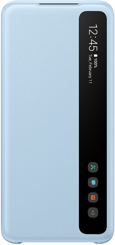 Чехол-книжка Samsung Clear View Cover для Galaxy S20 голубой