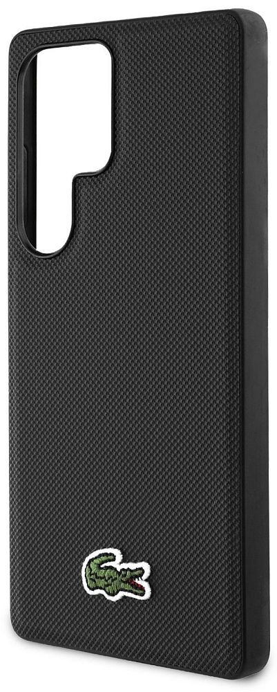 Чехол Lacoste Iconic Woven MagSafe для Galaxy S25 Ultra черный