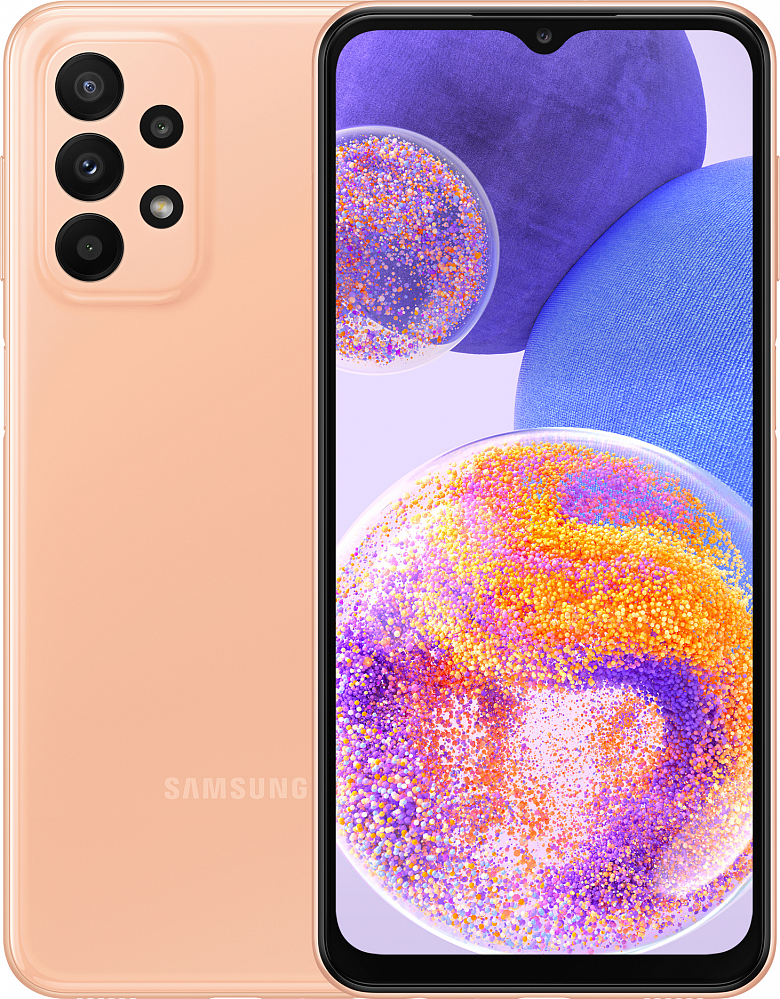 Смартфон Samsung Galaxy A23 128 ГБ оранжевый (SM-A235FZOKCAU) SM-A235FZOKCAU Galaxy A23 128 ГБ оранжевый (SM-A235FZOKCAU) - фото 1