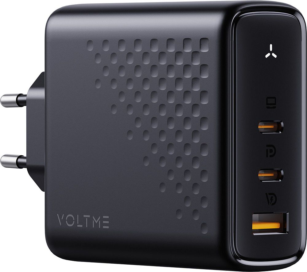 

Сетевое зарядное устройство VOLTME Revo 140CCA, USB-A + 2 Type-C, 140Вт черный, Revo 140CCA, USB-A + 2 Type-C, 140Вт черный