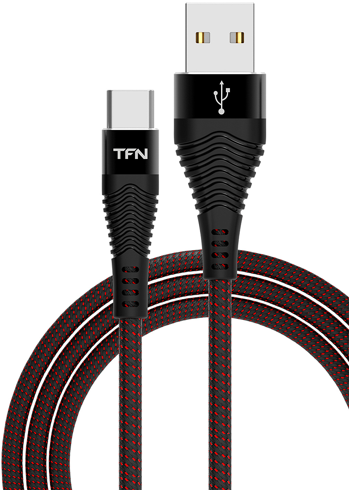 Кабель TFN Forza USB-A - USB-C, 1м черный