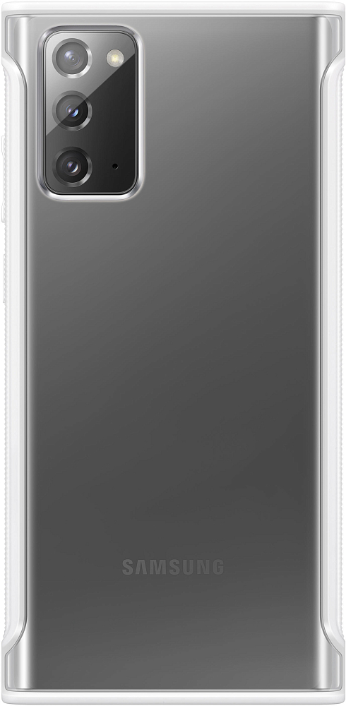 Чехол Samsung Clear Protective Cover для Galaxy Note20 белый EF-GN980CWEGRU - фото 1