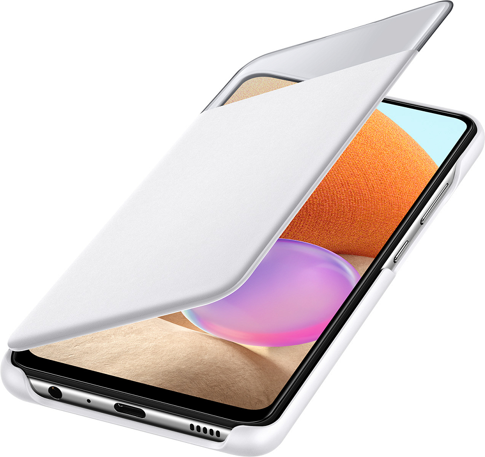 Чехол Samsung Smart S View Wallet Cover для Galaxy A32 белый EF-EA325PWEGRU - фото 4
