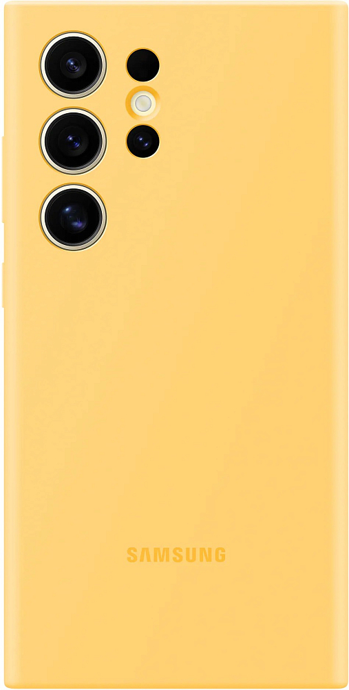 Чехол Samsung Silicone Case S24 Ultra желтый EF-PS928TYEGRU - фото 1