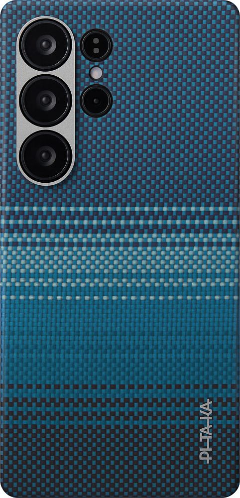 

Чехол Pitaka Tactile Woven для Galaxy S25 Ultra кевлар синий, Tactile Woven для Galaxy S25 Ultra кевлар синий