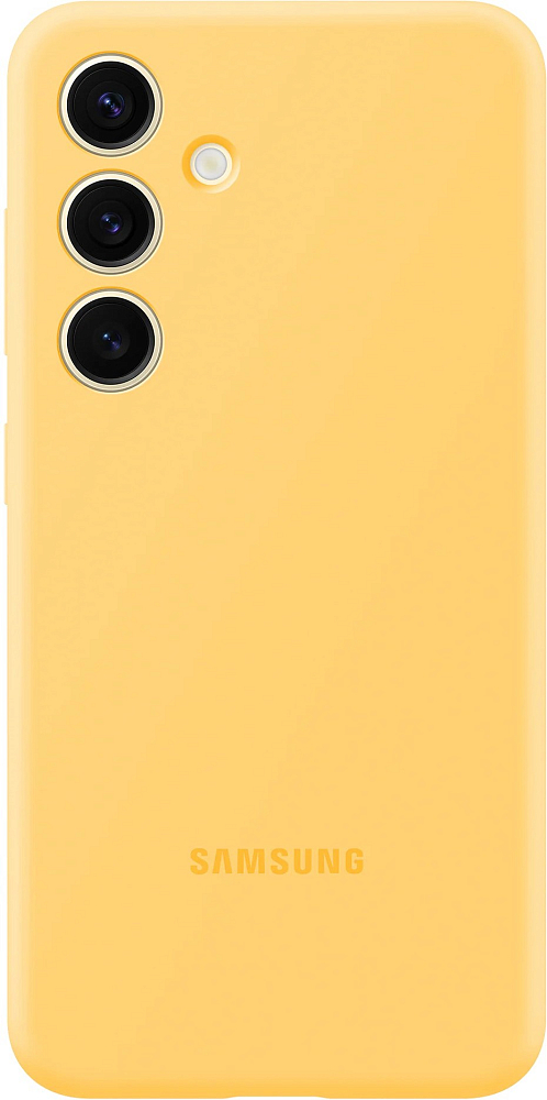 Чехол Samsung Silicone Case S24 желтый EF-PS921TYEGRU - фото 1
