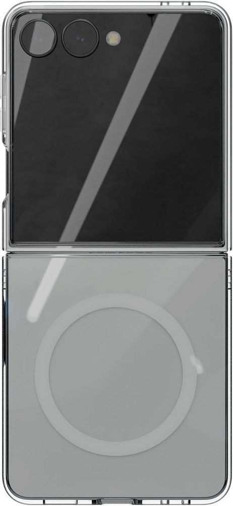 Клип-кейс VLP Puro Case с MagSafe для Samsung Galaxy Z Флип8 Прозрачный