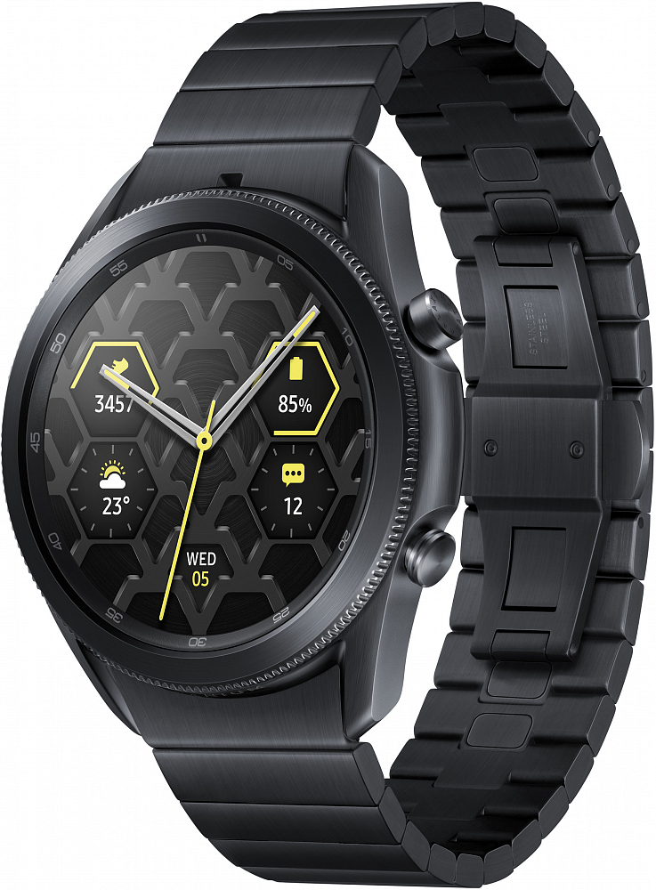 Смарт-часы Samsung Galaxy Watch3 45 мм черный титан SM-R840NTKACIS - фото 3