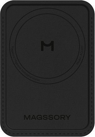 Чехол Magssory Duo Magnetic Kickstand Wallet MagSafe черный Фото 2