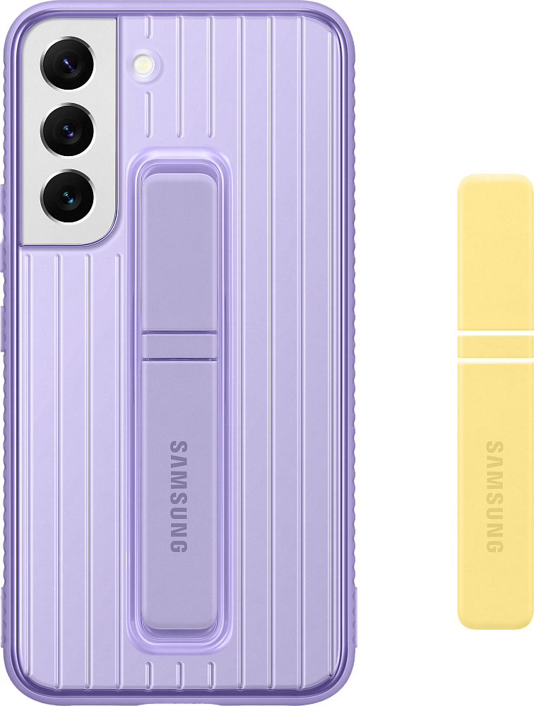 Чехол Samsung Protective Standing Cover для Galaxy S22 фиолетовый EF-RS901CVEGRU - фото 3