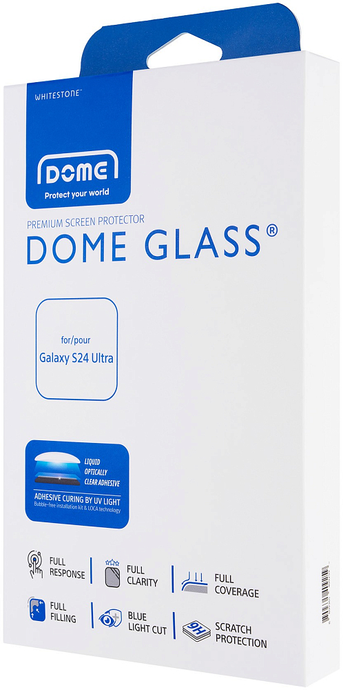 Защитное стекло Whitestone Dome Glass для Galaxy S24 Ultra (без УФ-лампы) прозрачный фото 5