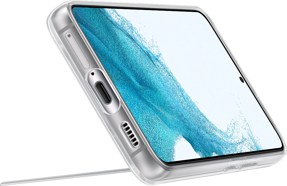 Чехол Samsung Clear Standing Cover для Galaxy S22 Прозрачный прозрачный EF-JS901CTEGRU - фото 5