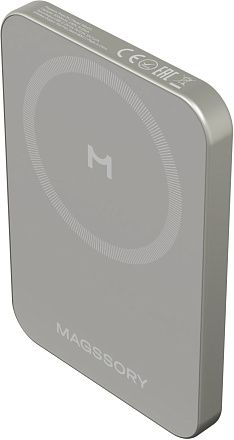 Внешний аккумулятор Magssory Pride 5000 мАч Magsafe титан Фото 2