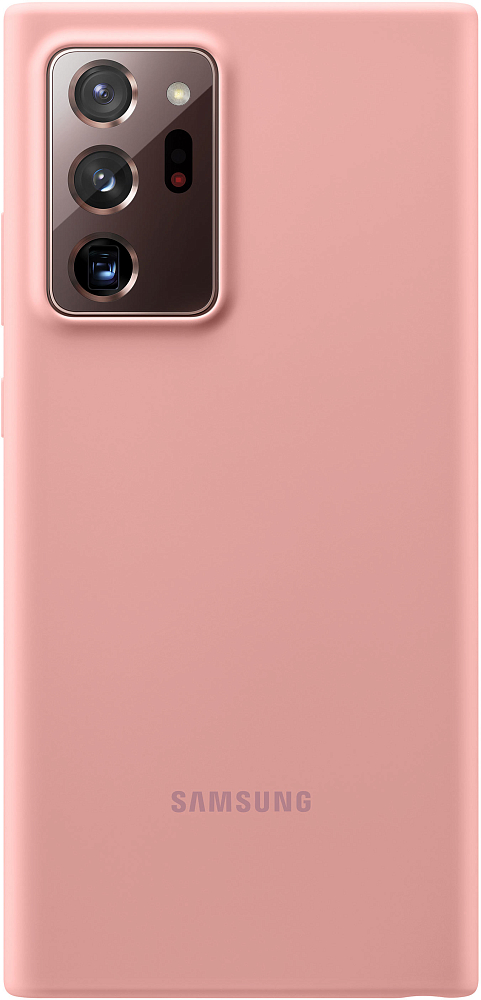 Чехол Samsung Silicone Cover для Galaxy Note20 Ultra розовая бронза