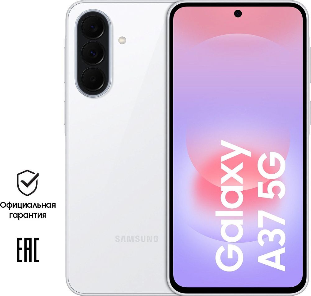

Смартфон Samsung Galaxy A37 8 ГБ/128 ГБ белый, Galaxy A37 8 ГБ/128 ГБ белый