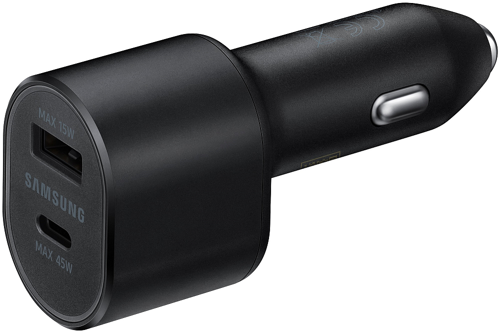 Автомобильное зарядное устройство Samsung EP-L5300X USB Type-C компактное, с функцией быстрой зарядки черный