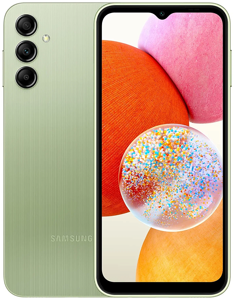 Смартфон Samsung Galaxy A14 (Exynos) 4 ГБ/128 ГБ Зеленый SM-A145F04128GRN21G