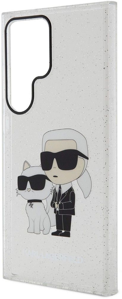 Чехол Karl Lagerfeld Glitter Choupette для Galaxy S24 Ultra прозрачный фото 3