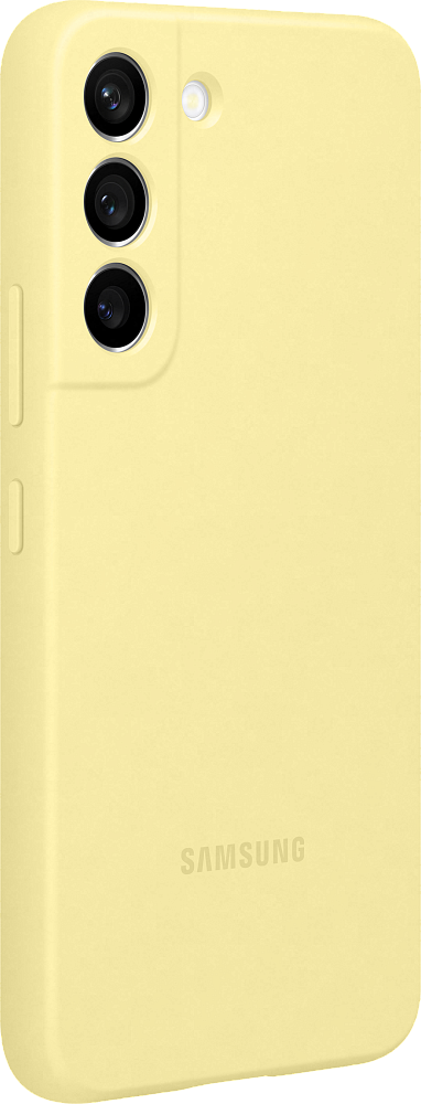 Чехол Samsung Silicone Cover для Galaxy S22 сливочно-желтый EF-PS901TYEGRU - фото 3