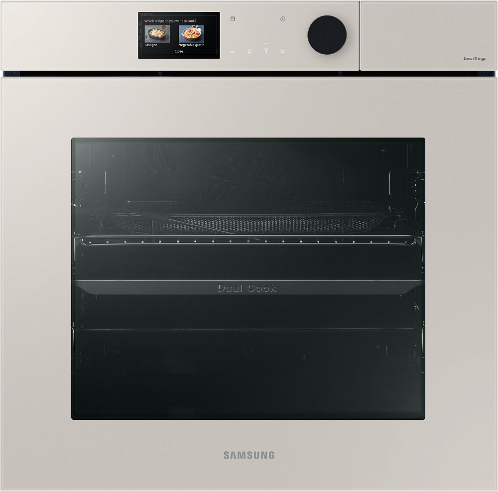Духовой шкаф Samsung Bespoke NV7B7997AAA/WT c AI Pro cooking, 76 л бежевый NV7B7997AAA/WT