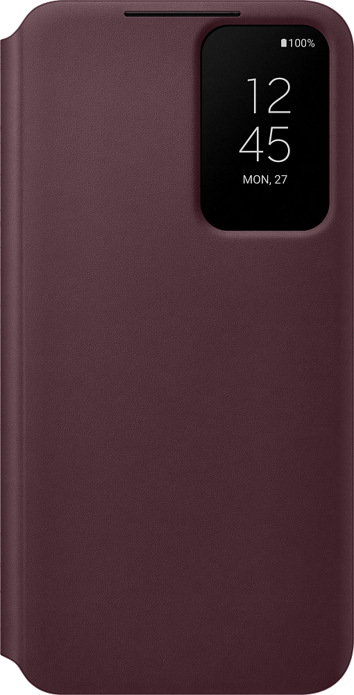 Чехол Samsung Smart Clear View Cover для Galaxy S22 бургунди EF-ZS901CEEGRU - фото 1