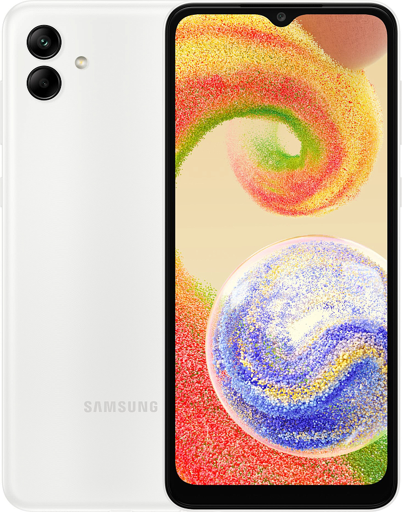 Смартфон Samsung Galaxy A04 64 ГБ белый SM-A045F04064WHT21G