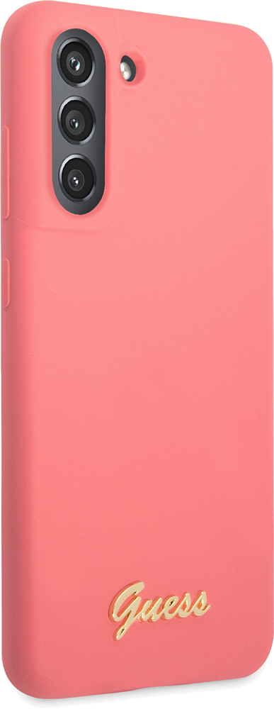 Чехол Guess Hard Logo для Galaxy S21 FE розовый GUHCS21FLSLMGFU - фото 4