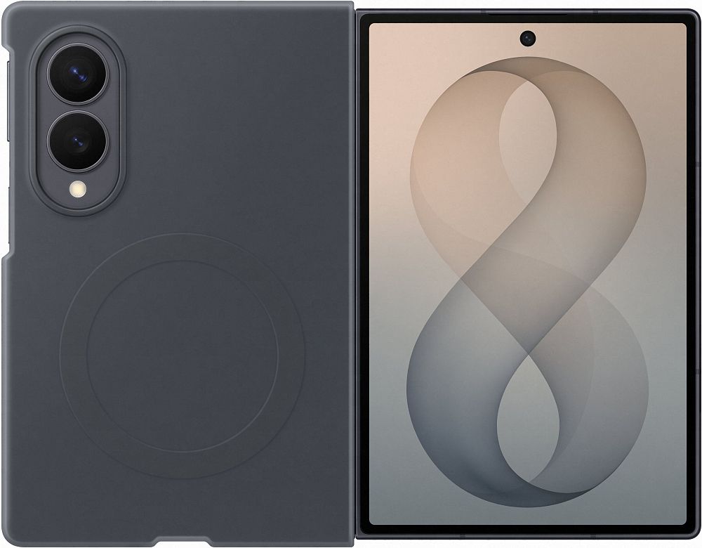 Клип-кейс Samsung Silicone Magnet для Galaxy Z Fold8 с магнитным креплением Графитовый
