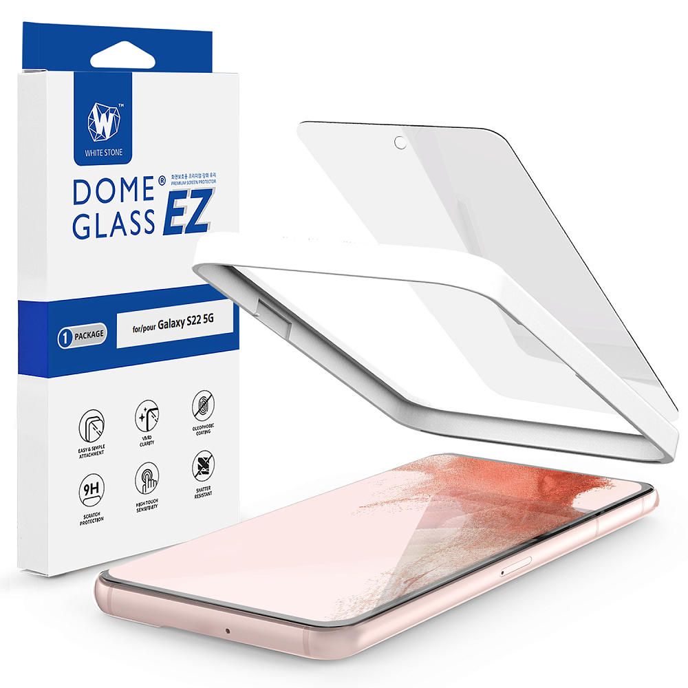 Защитное стекло Whitestone EZ Glass для Galaxy S22 8809365406531, цвет прозрачный
