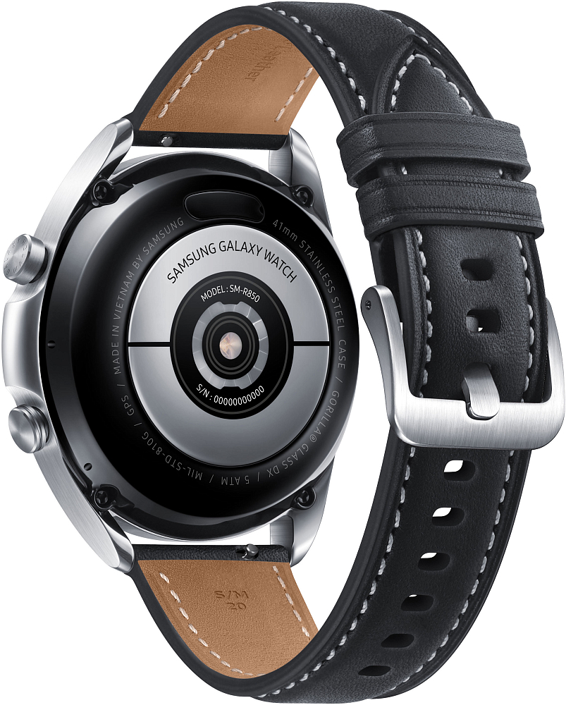 Смарт-часы Samsung Galaxy Watch3, 41 мм серебро SM-R850NZSACIS, цвет серебристый - фото 4