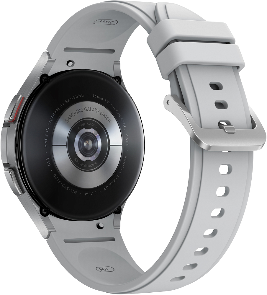Смарт-часы Samsung Galaxy Watch4 Classic, 46 мм серебро SM-R890NZSACIS, цвет серебристый - фото 2