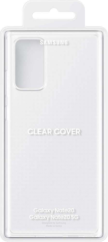 Чехол Samsung Clear Cover для Galaxy Note20 прозрачный EF-QN980TTEGRU - фото 6