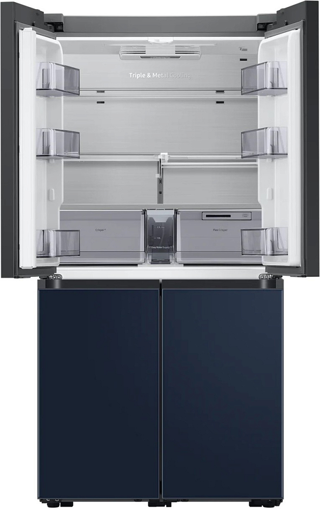 Холодильник Samsung Bespoke многодверный RF9000AC белый, темно-синий RF60A91R18A/WT RF60A91R18A/WT - фото 4