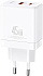 Сетевое зарядное устройство USAMS US-CC178 T58 USB-A + USB-C, PD, 45 белый