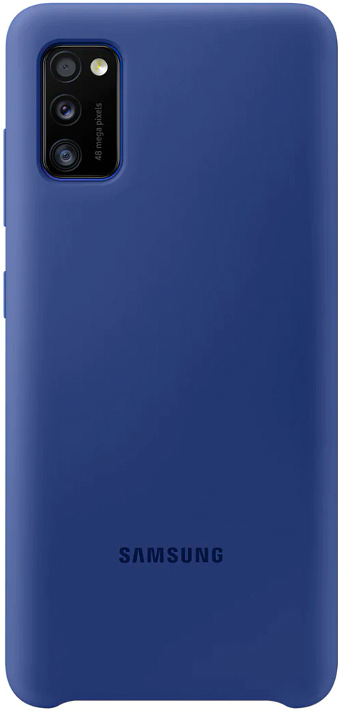 Чехол Samsung Silicone Cover Galaxy A41 синий