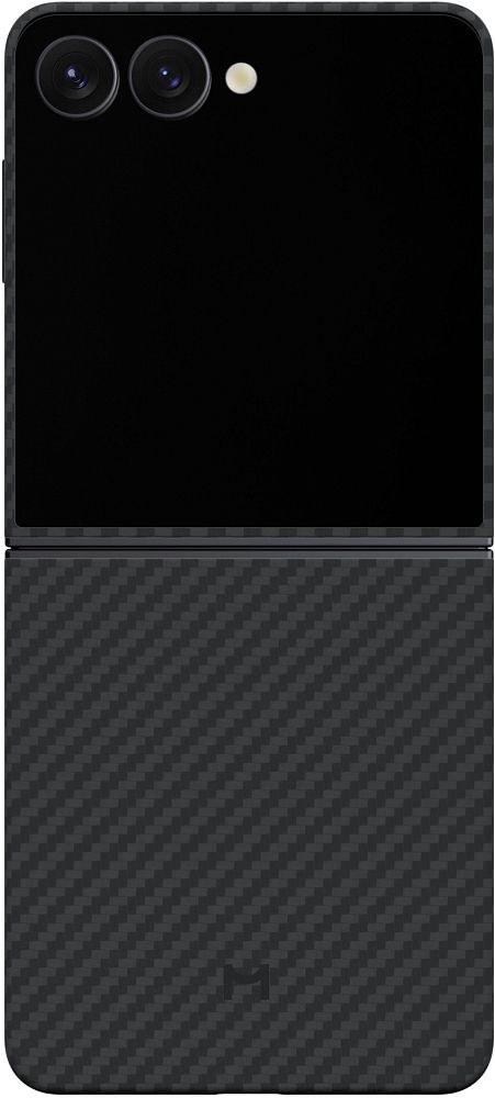

Чехол Magssory Aramid Case для Galaxy Z Flip7, кевлар черный, Aramid Case для Galaxy Z Flip7, кевлар черный
