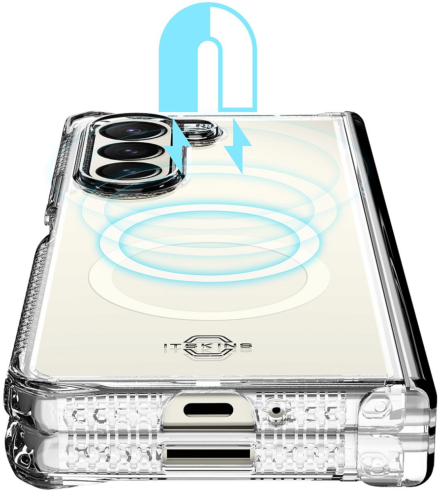 Чехол Itskins Itskins Hybrid Hinge MagSafe для Z Fold5 прозрачный фото 4