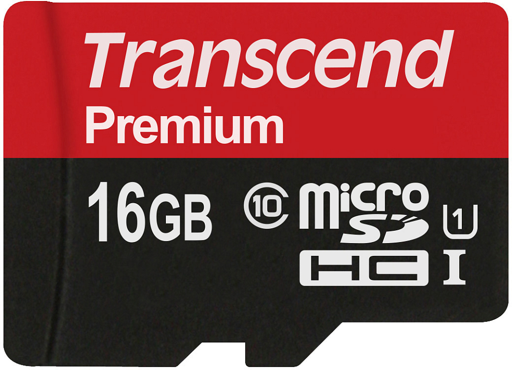 Карта памяти Transcend Premium SDHC, Class 10, 16 ГБ