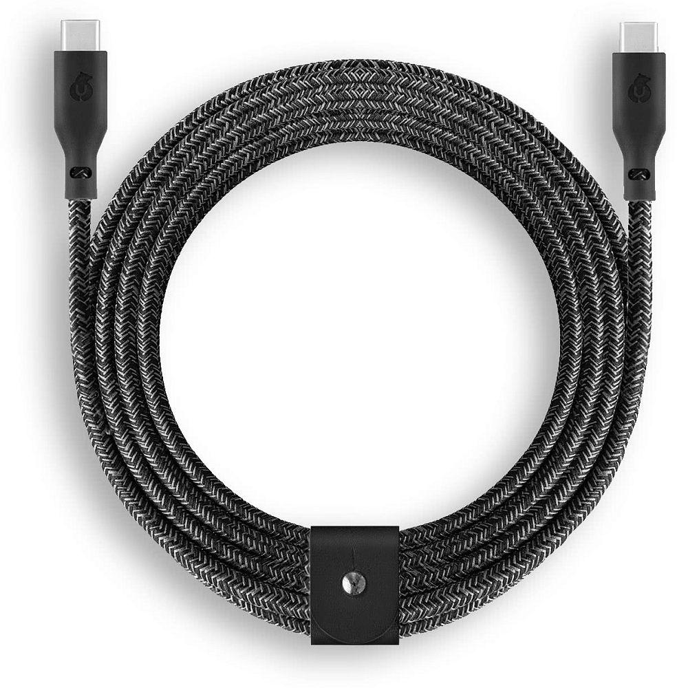 Кабель uBear Trend Cable USB-C — USB-C, 2.4 м, нейлон черный DC18BL24TR-CC - фото 3