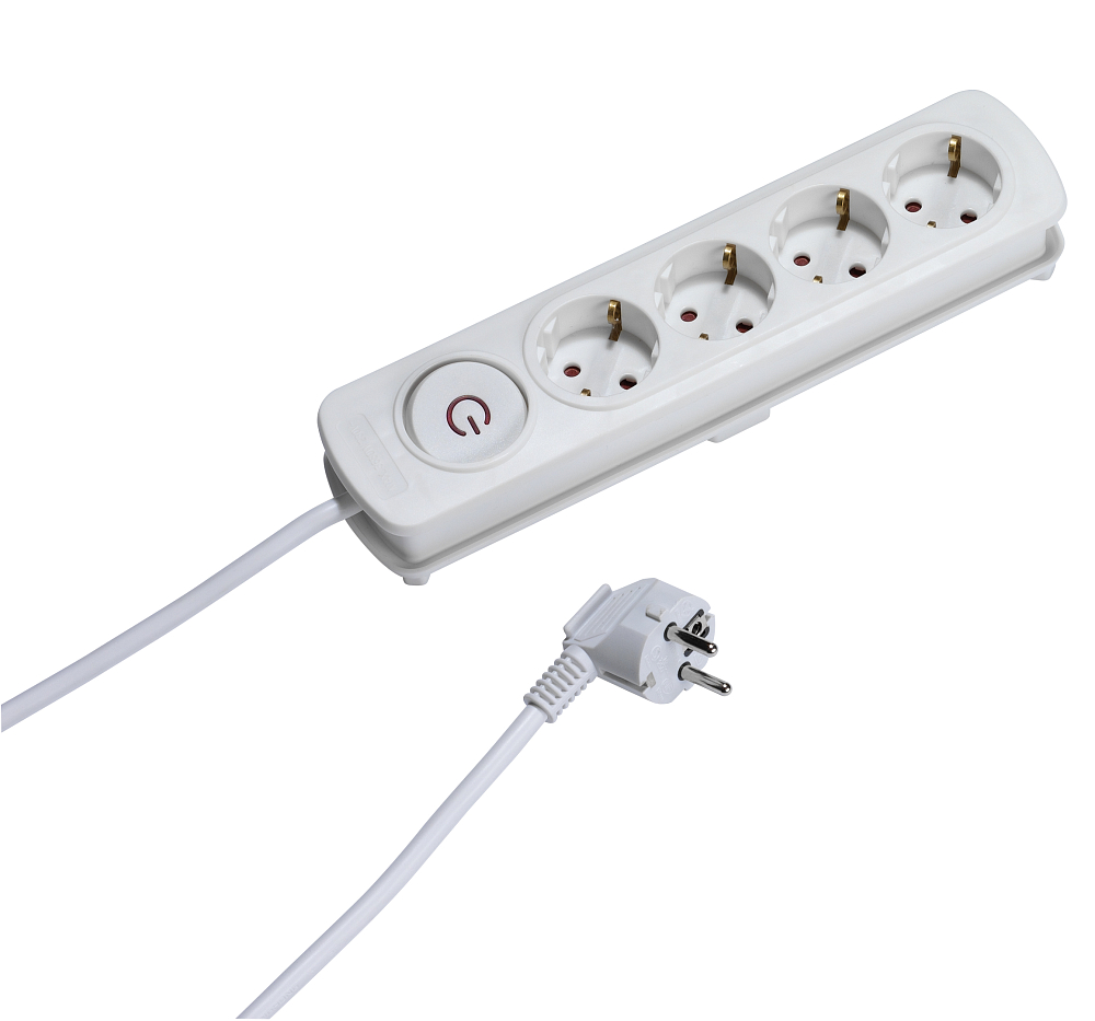 

Сетевой фильтр Vivanco EKLS 4W40, 4 розетки, 4 м белый, EKLS 4W40, 4 розетки, 4 м белый