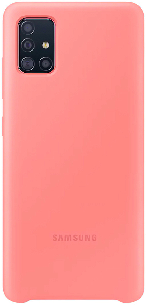 Чехол Samsung Silicone Cover для Galaxy A51 розовый